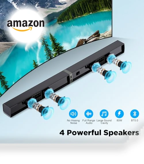 Sound Bar for Smart TV — Home Entertainment Systems, MZEIBO