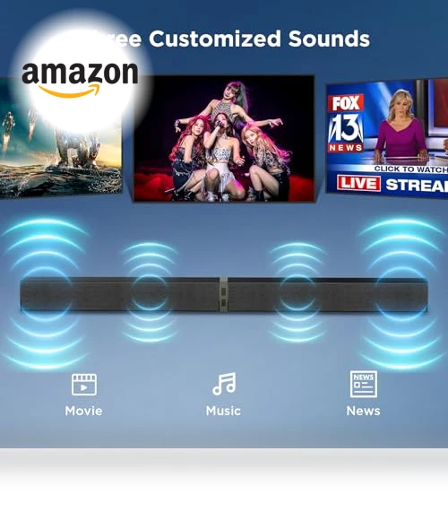 Sound Bar for Smart TV — Home Entertainment Systems, MZEIBO