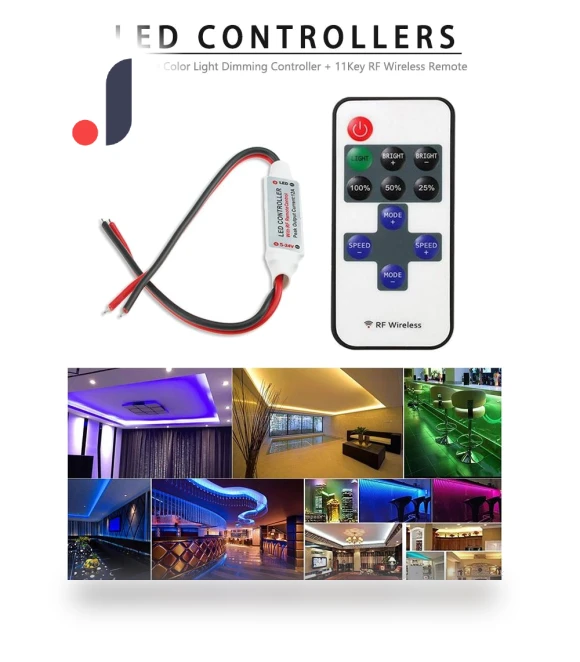 Wireless Remote Control for Mini LED Strip — Remote Controls, FYUU-autoparts