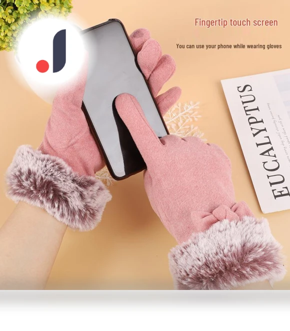 Women's Touchscreen Bicycle Gloves with Fleece Lining — Gloves & Mittens, Millioner
