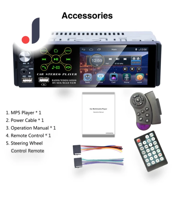4.1-inch Touchscreen Bluetooth Car Player — Stereo Receivers, Tautoparts