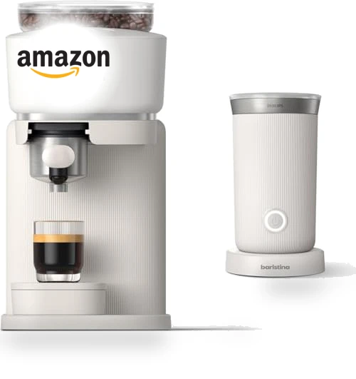 Baristina Espresso Machine with Milk Frother — Coffee & Espresso Combos, Philips