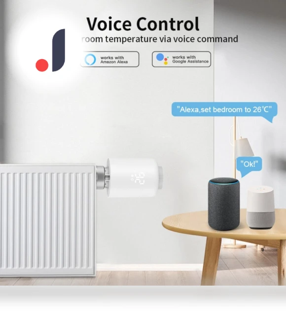 Customizable Schedule Function Tuya Zigbee Radiator Valve Actuator — Home Climate Control, Lingmei