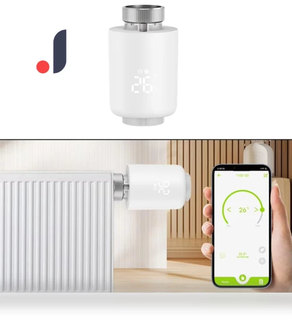 Customizable Schedule Tuya Zigbee Radiator Actuator Valve Temperature Controller Heating System — Home Climate Control, Ruihang