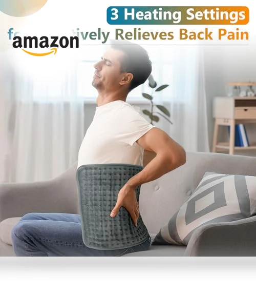 Heating Pad for Back Pain & Cramps Relief — Thermal Comfort Solutions, Comfytemp