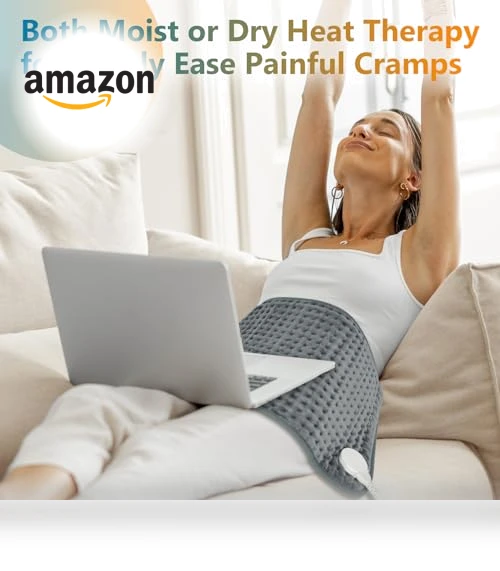 Heating Pad for Back Pain & Cramps Relief — Thermal Comfort Solutions, Comfytemp