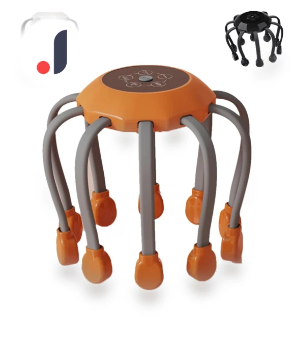 Octopus with 20 Tentacles, Head Massager — Back Relief Solutions, Nijuichi