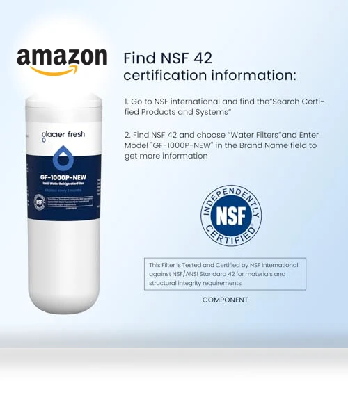 Replacement Water Filter — Refrigerator Filters, GLACIER FRESH