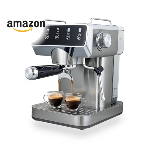 Stainless Steel Espresso Coffee Machine with Milk Frother — Coffee & Espresso Combos, ChefAidPower
