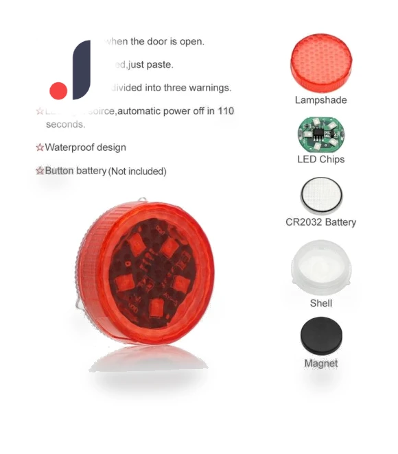 Universal LED Car Opening Door Safety Lights — Vehicle Safety Signals, Auto Home Solutions