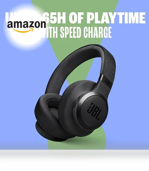 Wireless Over-Ear Headphones with True Adaptive Noise Cancelling — Over-Ear Headphones, JBL