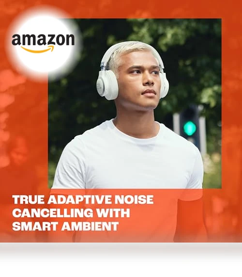 Wireless Over-Ear Headphones with True Adaptive Noise Cancelling — Over-Ear Headphones, JBL