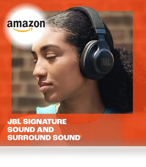 Wireless Over-Ear Headphones with True Adaptive Noise Cancelling — Over-Ear Headphones, JBL