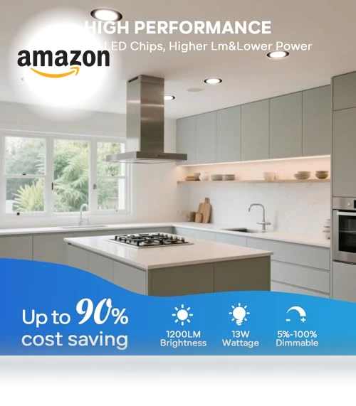 6 Inch LED Recessed Ceiling Light — Close To Ceiling, LVWIT