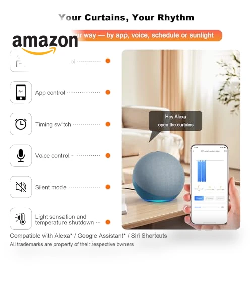 Automatic Curtain Opener — Smart Home Hubs & Controllers, UUlianbot
