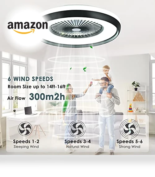 Bladeless Ceiling Fan with Light — Ceiling Fans & Accessories, HUMHOLD