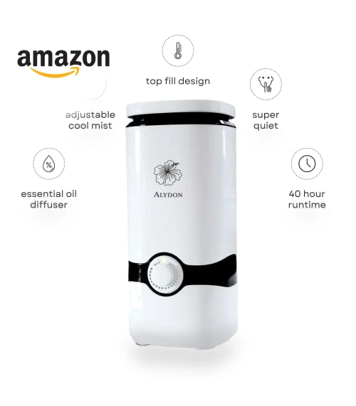 Cool Mist Humidifier with Essential Oil Diffuser — Air Moisturizers, Alydon