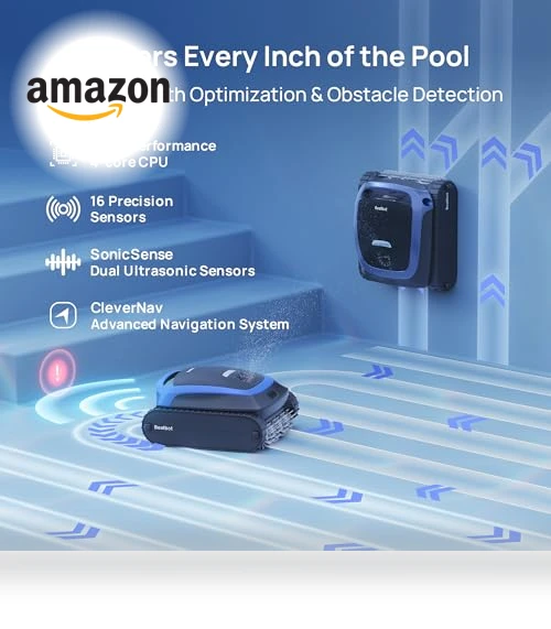 Cordless Robotic Pool Vacuum Cleaner — Automated Pool Maintenance, Beatbot