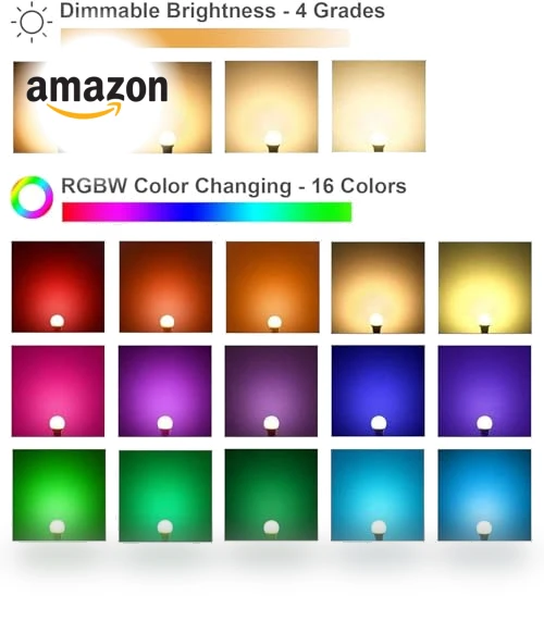 RGB Color Changing Light Bulbs — LED, AFINSEA