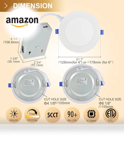 Smart Downlight Recessed Ceiling Light — LED, Puzzles
