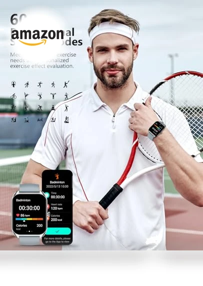 Smart Watch with Health Monitoring — Smartwatches, SOUYIE