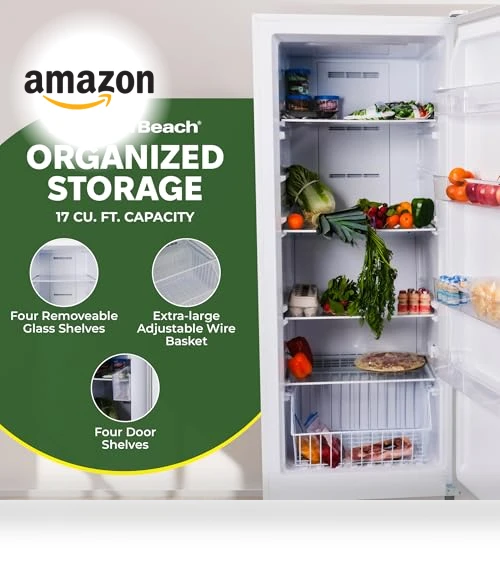 Upright Convertible Fridge/Freezer — Mini Fridges, Hamilton Beach