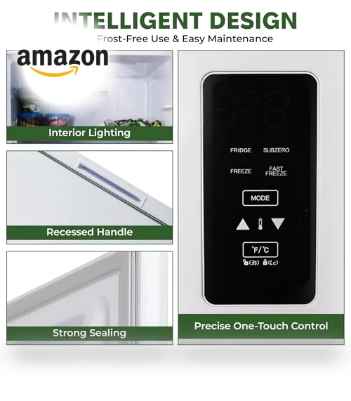Upright Convertible Fridge/Freezer — Mini Fridges, Hamilton Beach