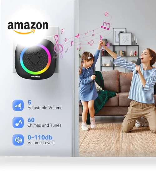 Wireless Doorbell with RGB Light — Kits, TECKNET