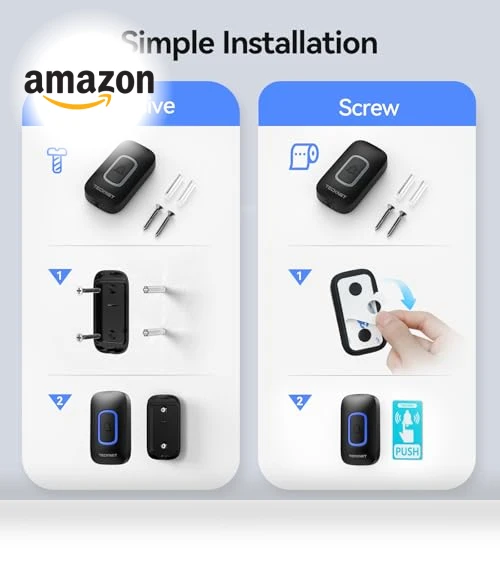 Wireless Doorbell with RGB Light — Kits, TECKNET