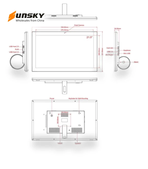 21.5 inch LCD Display Digital Photo Frame — Digital Frames