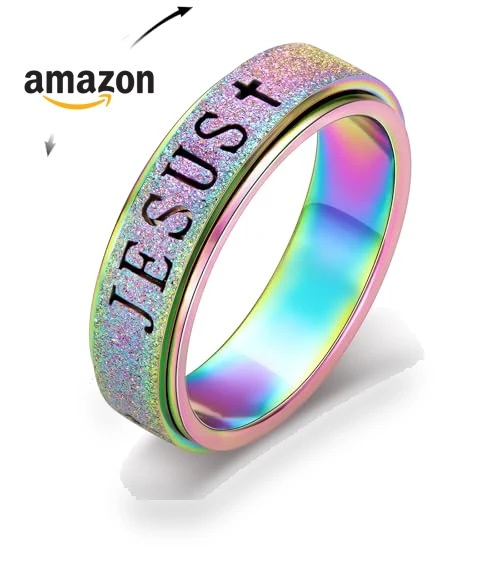 Fidget Spinner Anxiety Ring — Stress Relievers, Afftiny Jewelry
