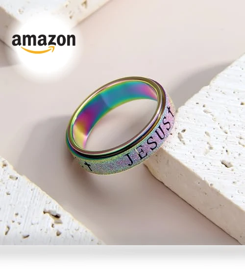 Fidget Spinner Anxiety Ring — Stress Relievers, Afftiny Jewelry