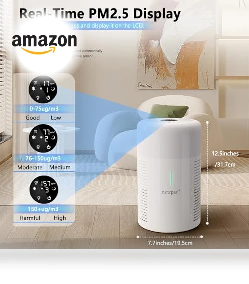 HEPA Air Purifier with Desk Lamp — Activated Carbon Air Purifiers