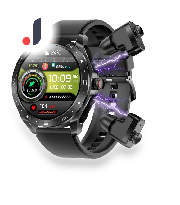 Smart Watch with Wireless Earbuds — Wearable Accessories, Rainbuvvy