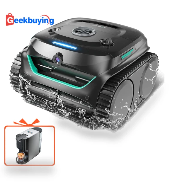 Vision Cordless Pool Robot Vacuum + Coffee Machine Bundle — Smart Cleaning Robots, WYBOT