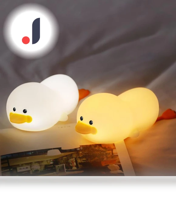Cute Silicone Duck Night Light — Night Lights, Binchi Lighting Appliances