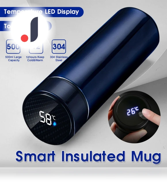 Smart Stainless Steel Thermos with LCD Display — Kettles & Tea Machines, Refreshing Home