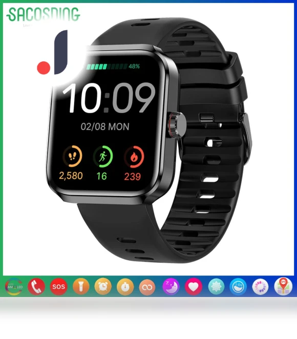 Smart Watch with 1.78 Inch Amoled Display — Smartwatches, SACOSDING