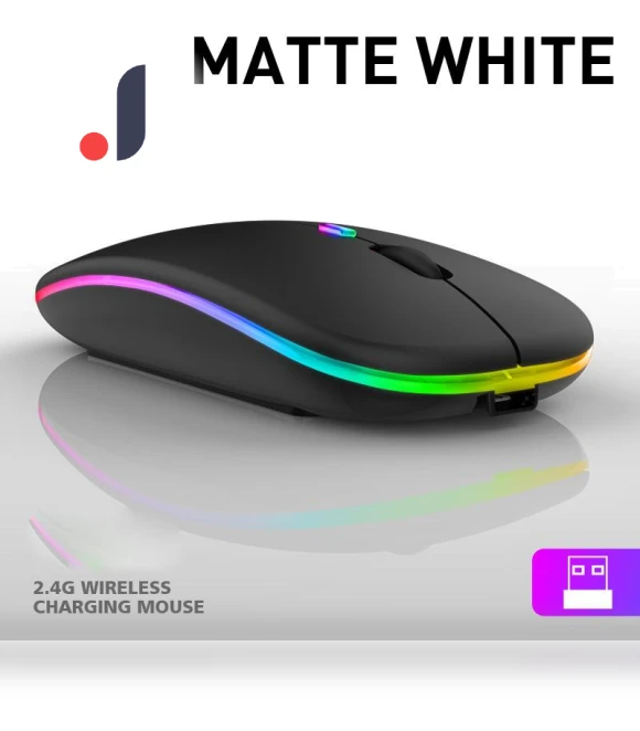 Ultra-thin Silent Rechargeable Wireless Mouse — Mouse Pads, Living style