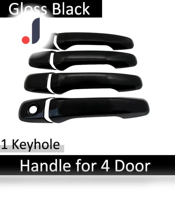 Classic Glossy Black Smart Door Handle Cover — Car Door Entry Guard