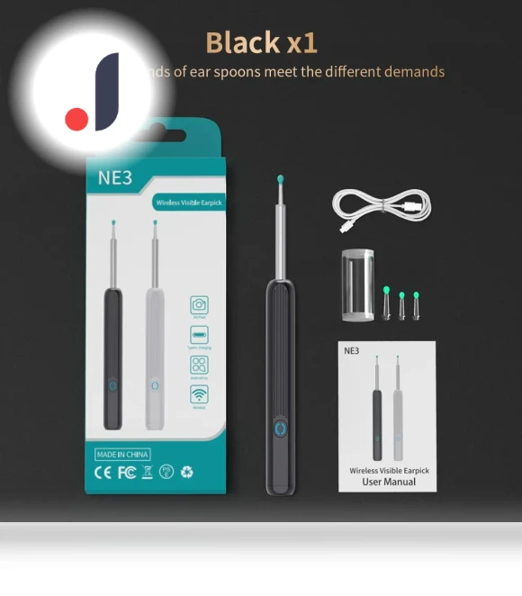 Ear Cleaner with Camera and LED Light — Syringes, Men Women Necklaces Supermarket