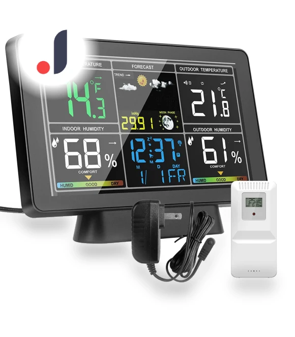 Smart Weather Station with Color Screen — Weather Monitoring Clocks, TOMTOP JMS