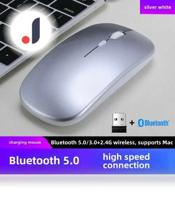 Rechargeable Dual-Mode Wireless Bluetooth Mouse — Mouse Pads, Uav parts center