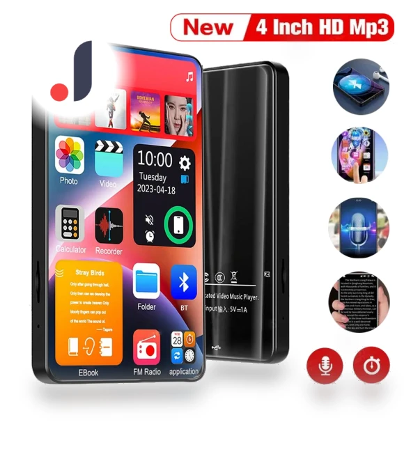 Portable Full Touch Screen MP3 MP4 Player — Portable Media Players, GLOBUS