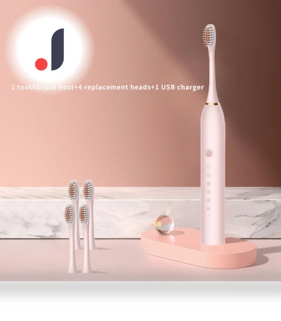 Ultrasonic Electric Toothbrush — Electric Toothbrush Heads, Light makeup