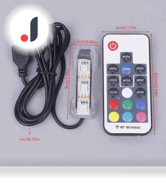 Micro Aquarium Light with USB Power, Remote Control — Lights, Dachong