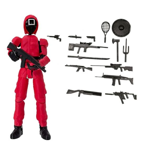 3D Printed Robot Figure with Accessories — Collectible Statues, Sports Accessory