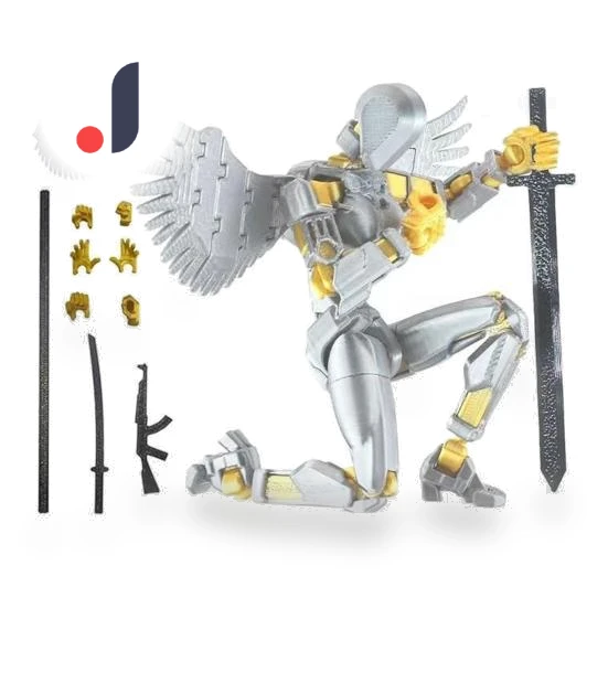 3D Printed Robot Figure with Accessories — Dolls & Figures, Hot Women