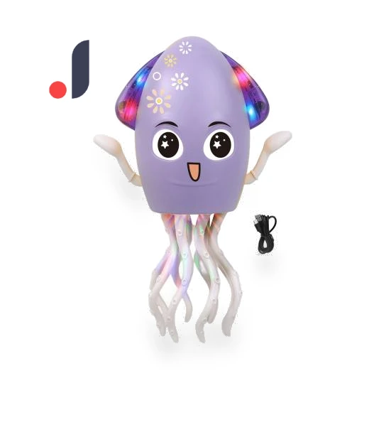 Electric Dancing Octopus Toy with LED Lights — Interactive Learning Devices, Trahf