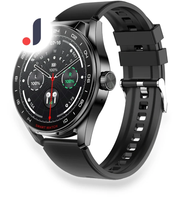 Silicone Strap Smart Watch with Bluetooth Headphones — Wearable Accessories, Tiktkkkk